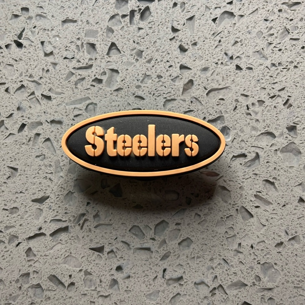 7/$10 NFL Pittsburgh Steelers jibbitz crocs shoe charm